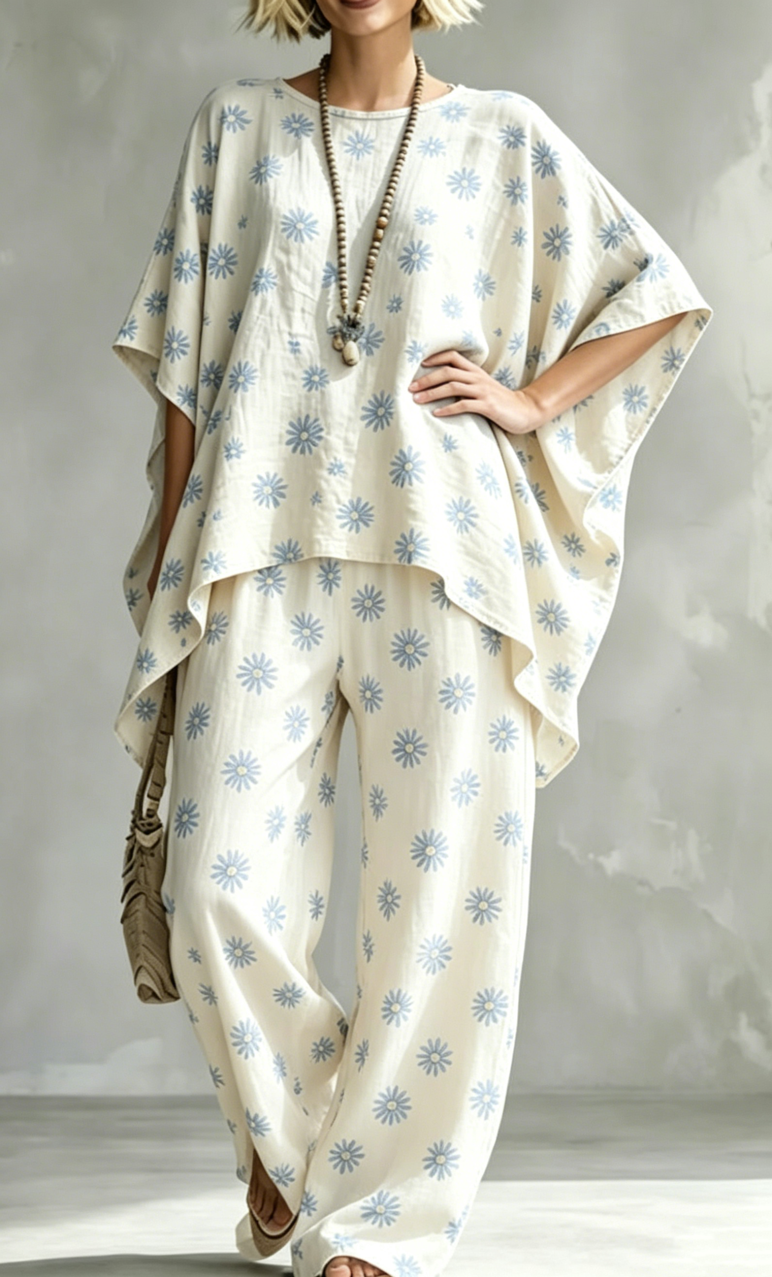 🔥 LIMITED TIME OFFER – 70% Women Relaxed Linen Stripe Wide-Leg Set