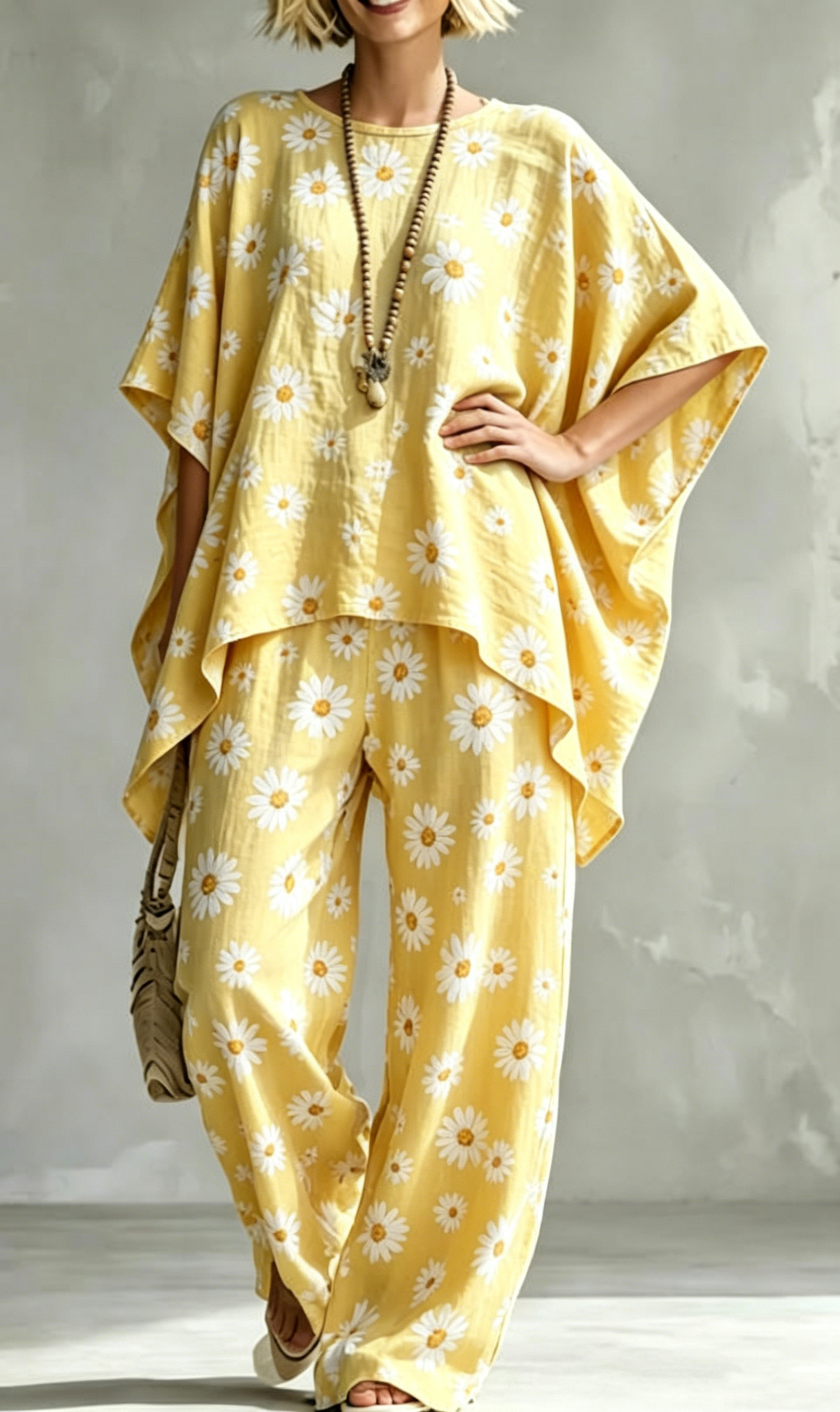 🔥 LIMITED TIME OFFER – 70% Women Relaxed Linen Stripe Wide-Leg Set