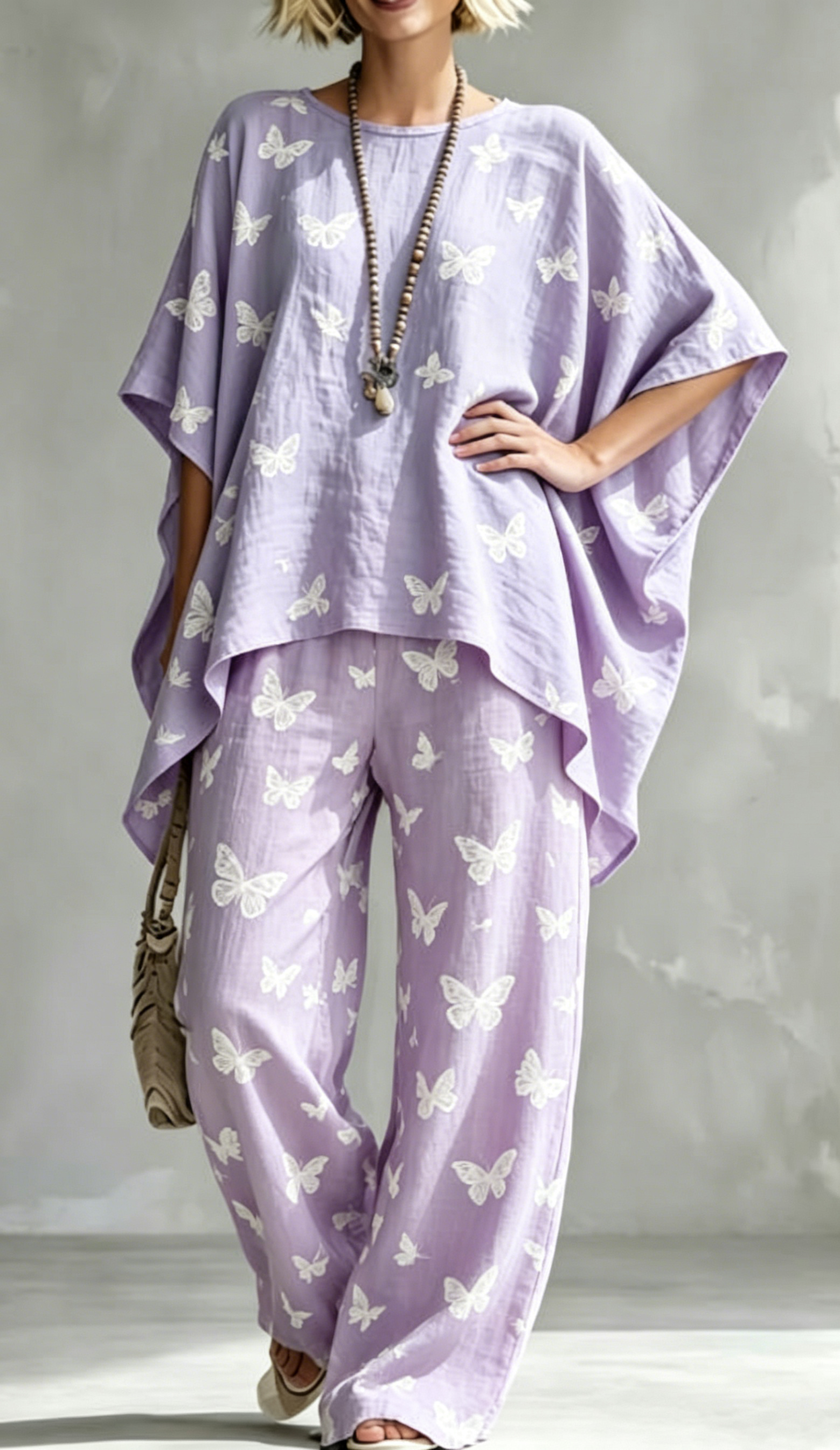 🔥 LIMITED TIME OFFER – 70% Women Relaxed Linen Stripe Wide-Leg Set