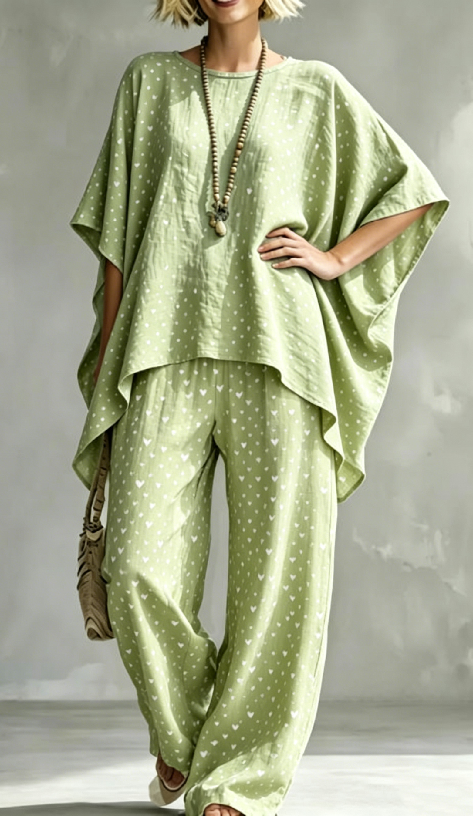 🔥 LIMITED TIME OFFER – 70% Women Relaxed Linen Stripe Wide-Leg Set