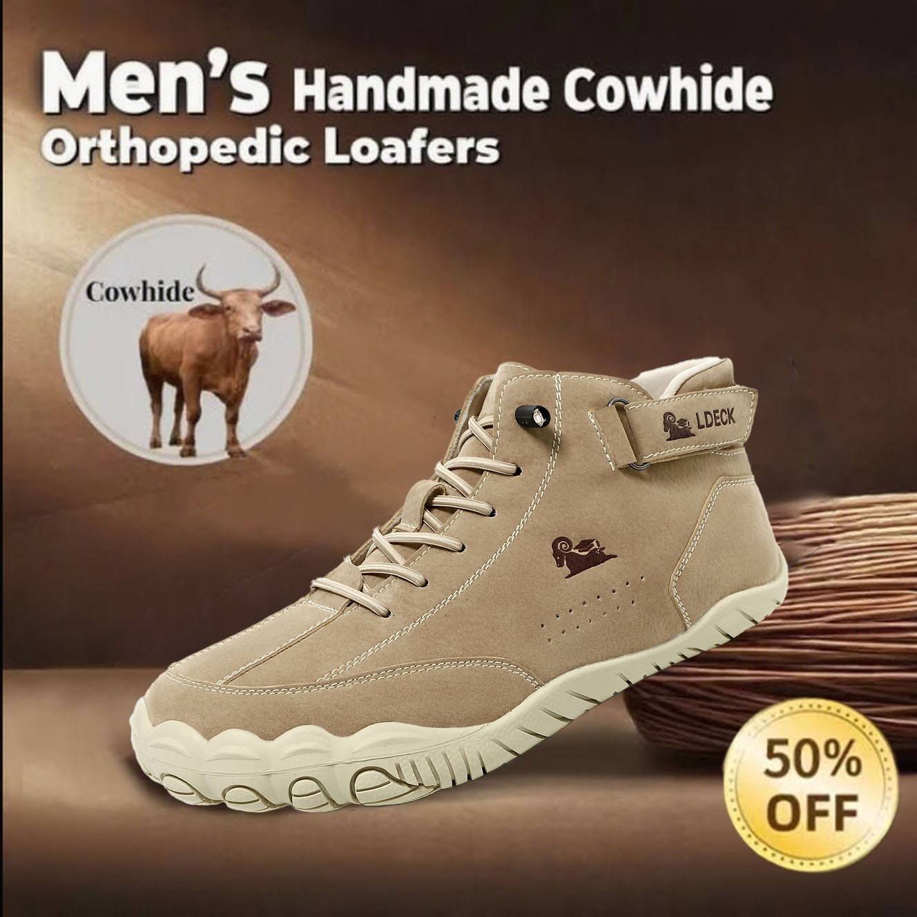 🔥Today 70% off🔥Men's stylish waterproof orthopedic shoes to relieve