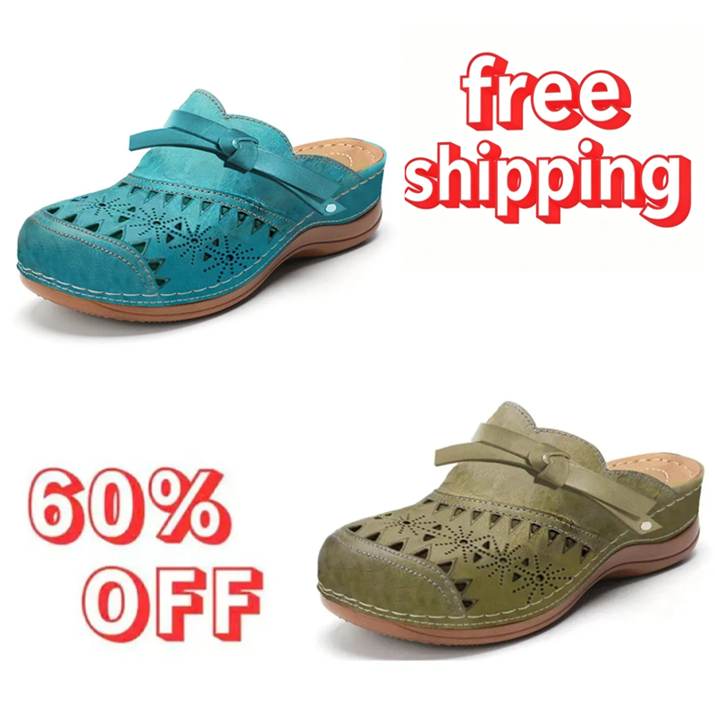 Last day 70% off-Women’s Bowknot Wedge Sandals – Arch Support & Everyday Comfort