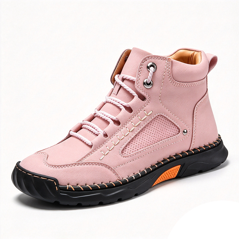 Orthopedic Casual Leather Boots - Wide Toe, Arch Support, Waterproof, Pressure Relief for Everyday & Travel