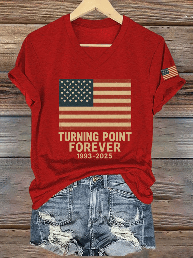 🔥Women's Hot Spot Print V-Neck T-Shirt