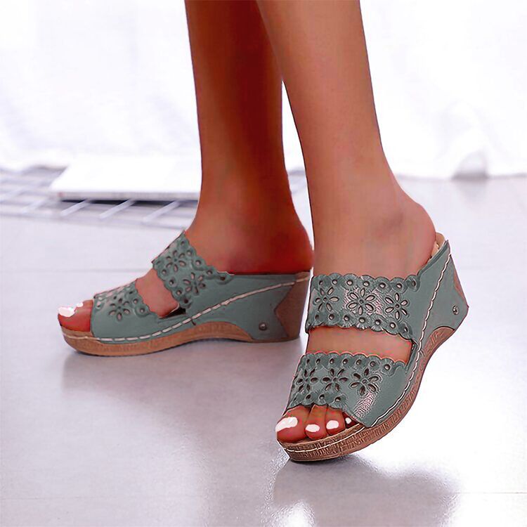 Leather Soft Footbed Orthopedic Arch-Support Sandals