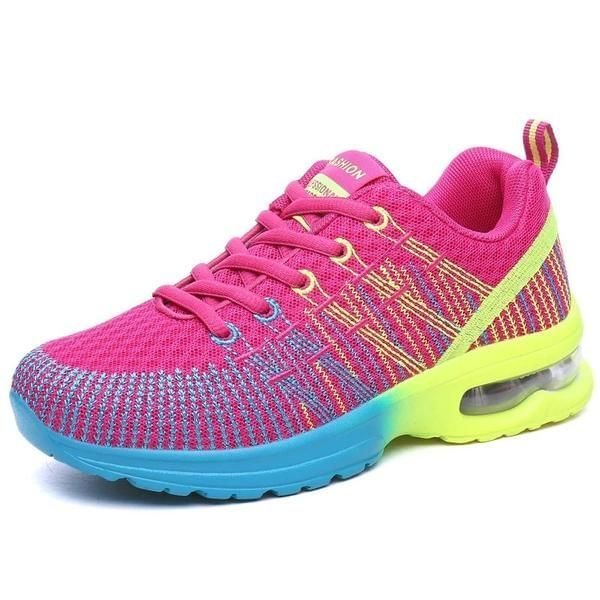 WOMEN SNEAKERS AIR SOLE ATHLETIC RUNNING SHOES LACE-UP BREATHABLE JOGGING SHOES LEISURE OUTDOOR SNEAKERS