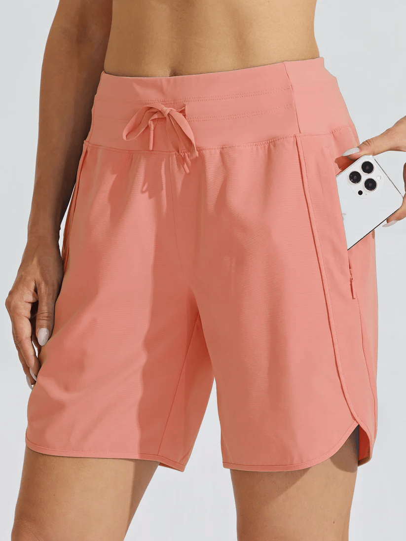 🔥New Arrival 50% OFF🔥Women's Active 7 Inseam Athletic Long Running High Wasistband Shorts