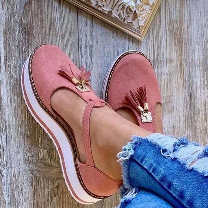 Women's Orthopedic Casual Platform Flat Comfort Shoes