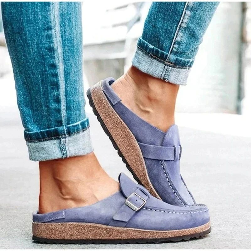 SUEDE LEATHER POSTURE ARCH-SUPPORT WALKING SLIP-ON ORTHOPEDIC SHOES
