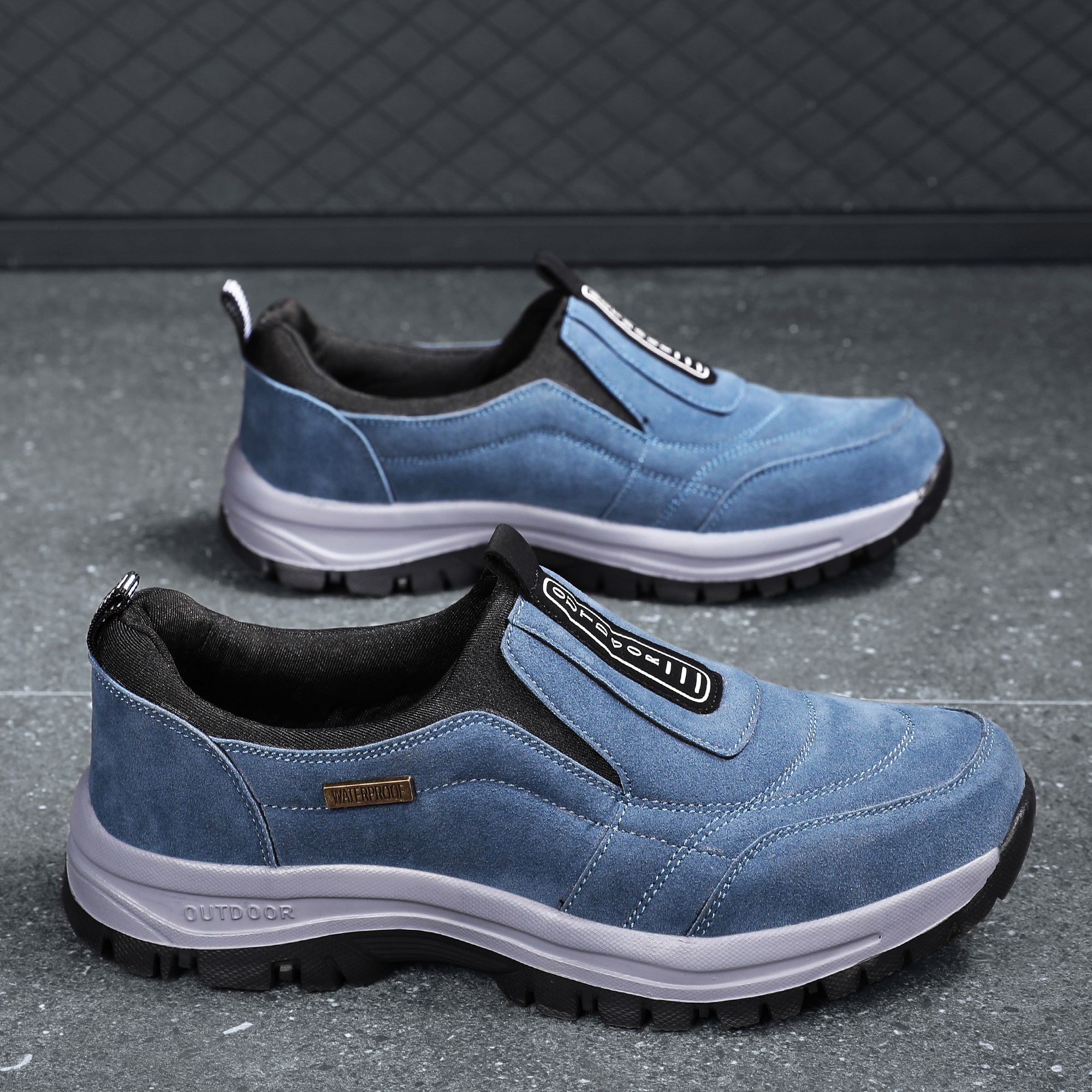 2025 Men's Lightweight Extra Wide Width Orthopedic Hands-Free Foot Pain Relief Slip-on Shoes