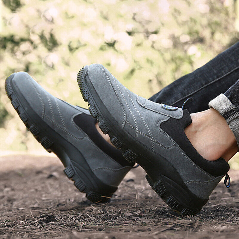 Men's Comfy Orthopedic Support Non-Slip Hiking Shoes Waterproof Breathable Therapeutic Shoes