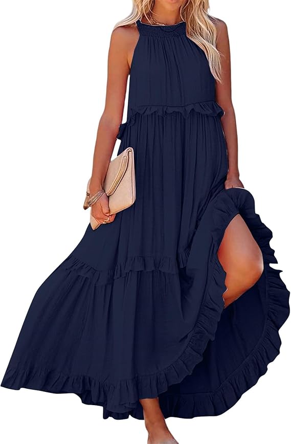 Beach dresses with ruffles