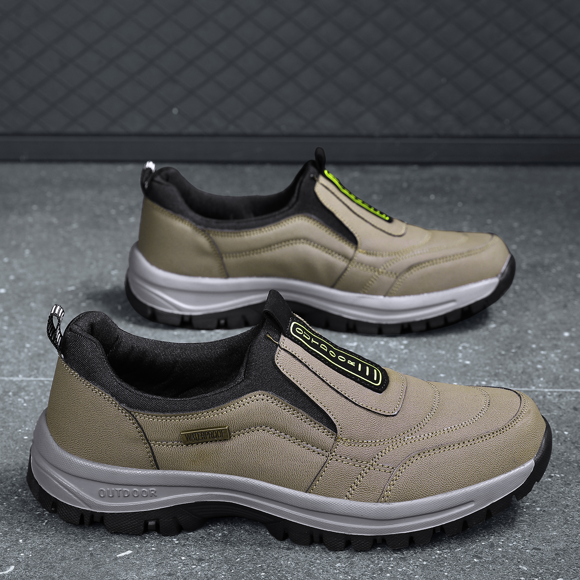 2025 Men's Lightweight Extra Wide Width Orthopedic Hands-Free Foot Pain Relief Slip-on Shoes