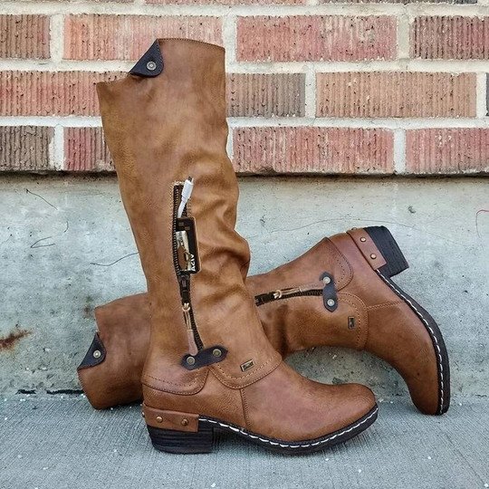 Bag Boho Winter Western Punk Side Zipper Cowgirl Boots