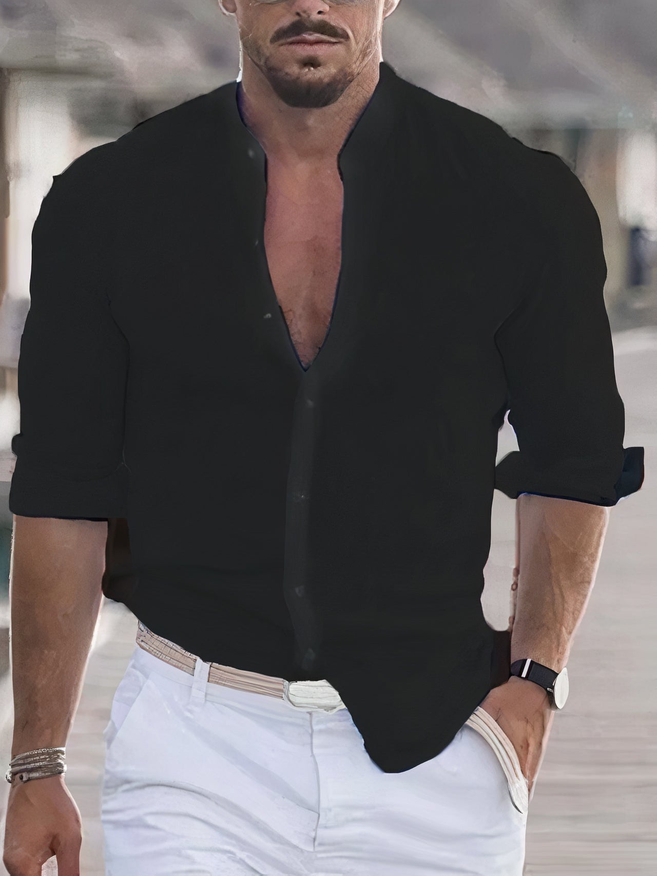 Casual linen shirt for men