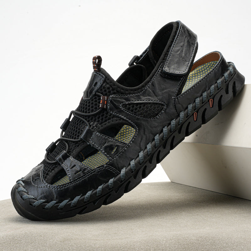 🔥Last Day 70% Off🔥Men's Casual Comfort Leather Sandals, Comfortable Orthopedic Walking Shoes
