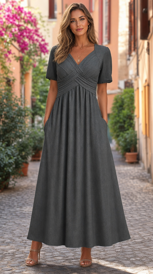 V-neck summer dress