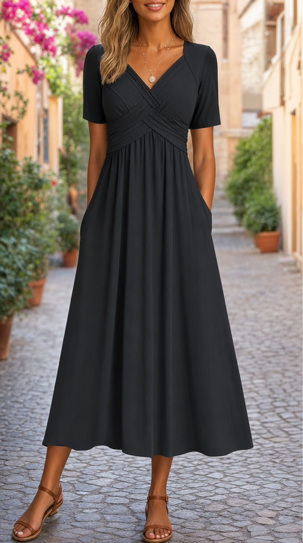 V-neck summer dress