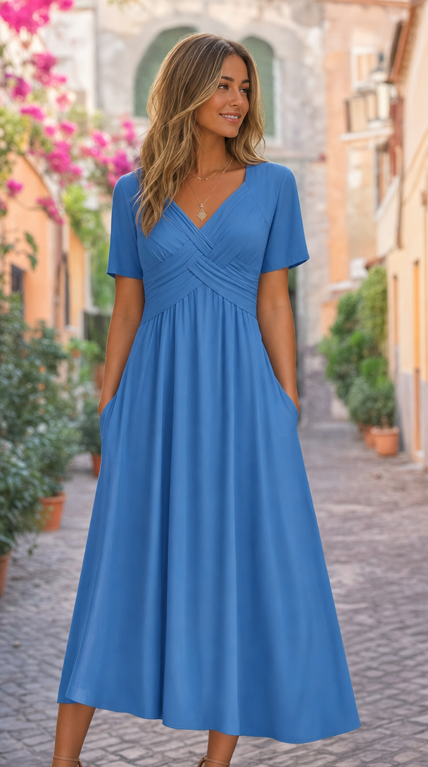 V-neck summer dress