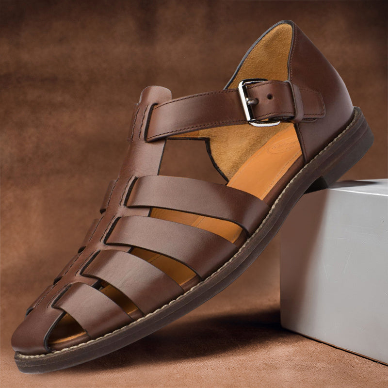 Men Flexible Leather Sandals