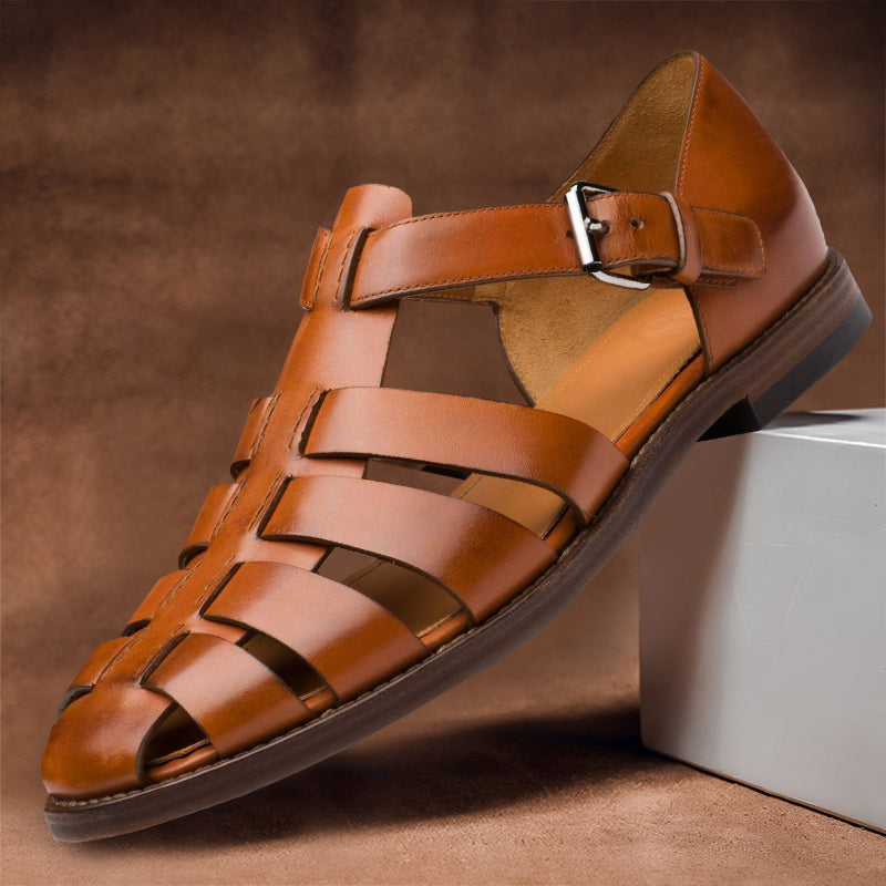 Men Flexible Leather Sandals