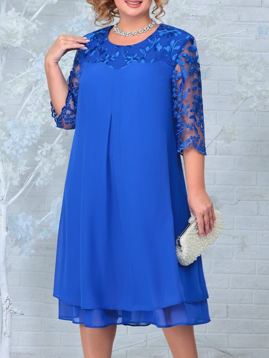 Sheer Breeze Layered Lace Dress