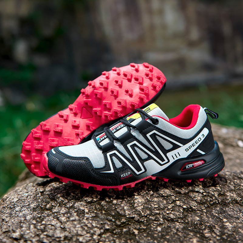Oliyey breathable high traction sole outdoor activity hiking shoes