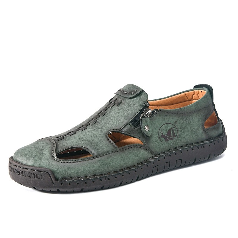 Promotion 60% OFF - 2025 Men's Orthopedic Comfortable Casual Genuine Leather Closed toe sandals