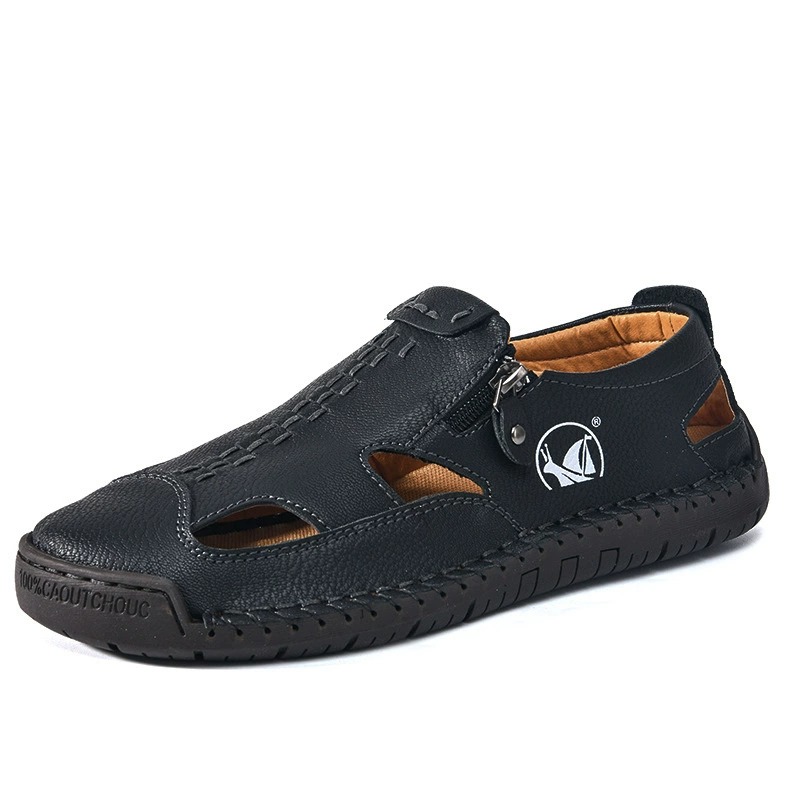 Promotion 60% OFF - 2025 Men's Orthopedic Comfortable Casual Genuine Leather Closed toe sandals