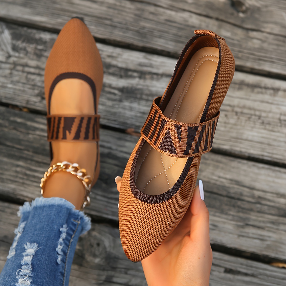 Women's Orthopedic Knit Flat Shoes