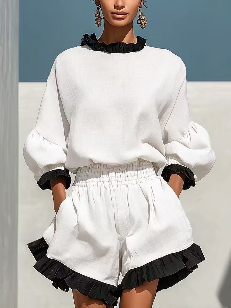 Women's Cotton-Linen Two-Piece Set