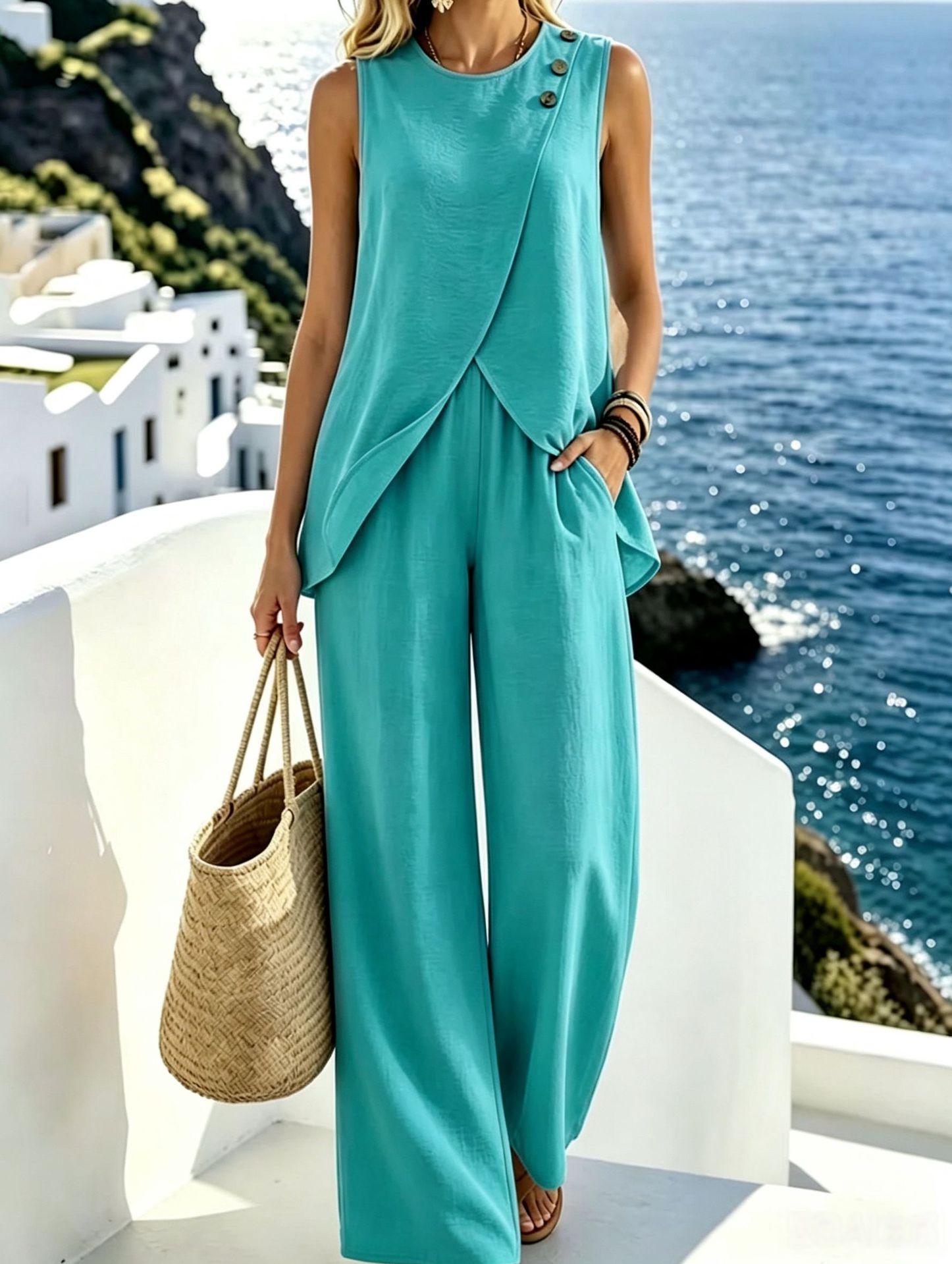 Sleeveless Elegant Flattering Dress