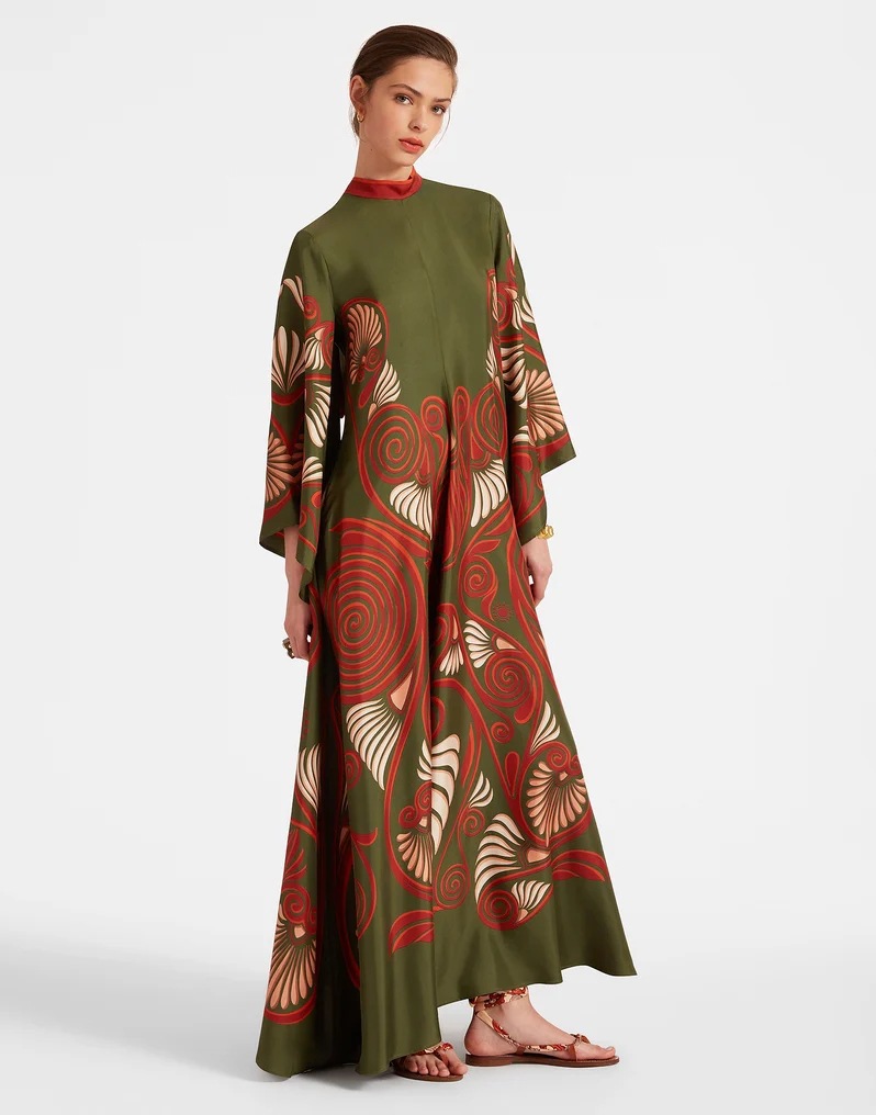 Exquisite Sunshine Floral Print Flowing Maxi Dress