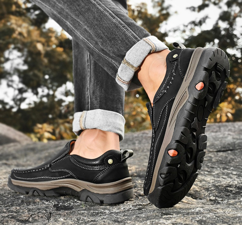 Promotion 60% OFF - 2025 Men's Orthopedic Comfortable Casual Genuine Leather Slip On Loafers