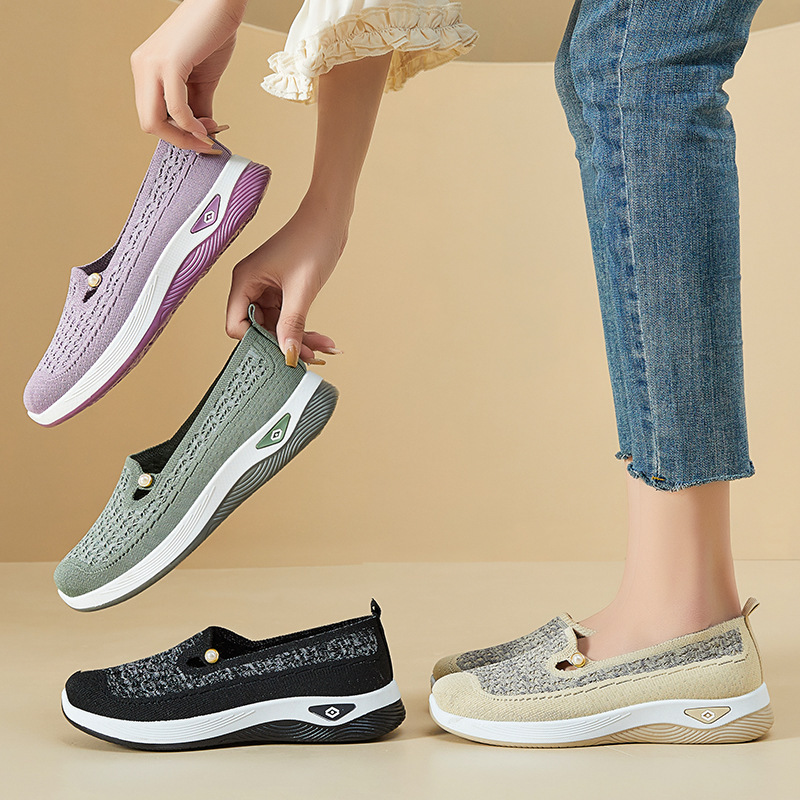 🔥Last Day Promotion 70% OFF🔥- Women's comfortable breathable knitted sneakers