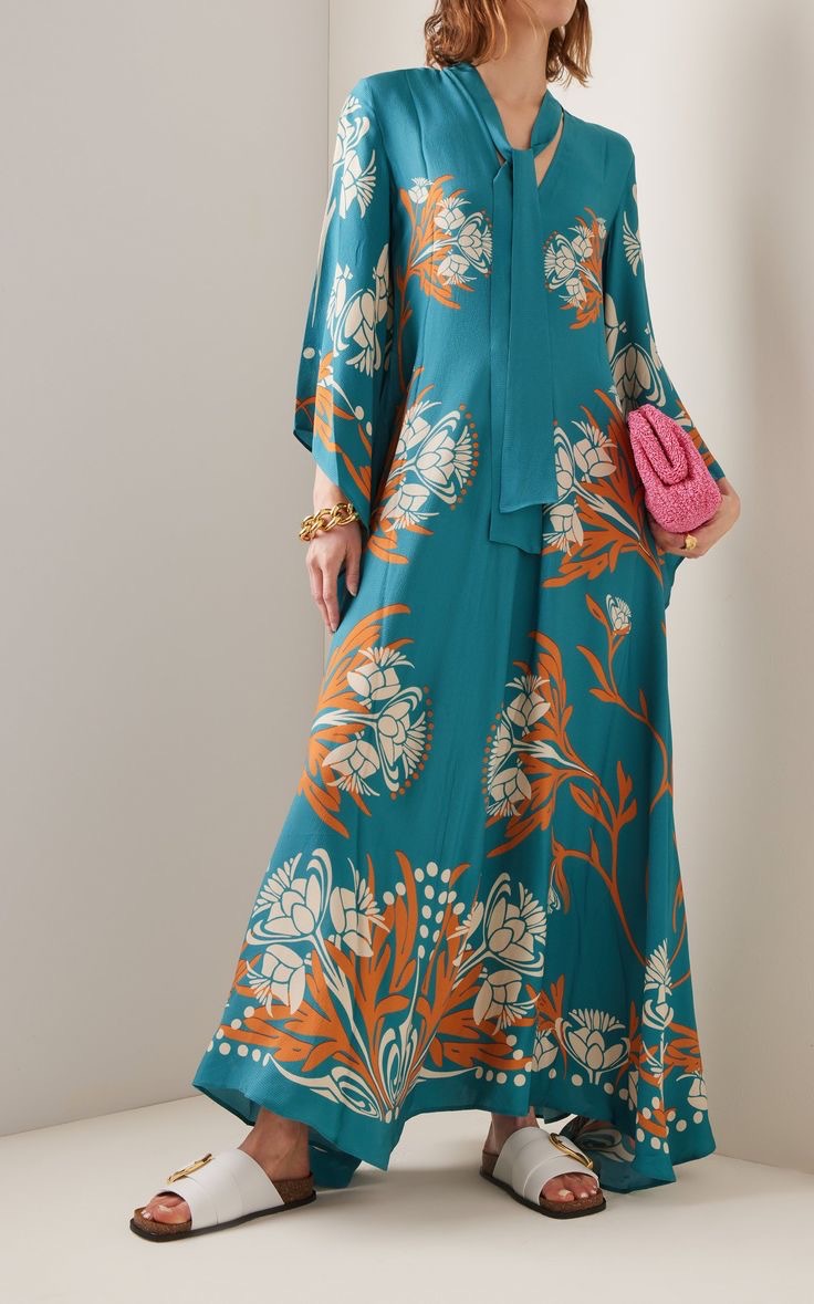 Exquisite Sunshine Floral Print Flowing Maxi Dress