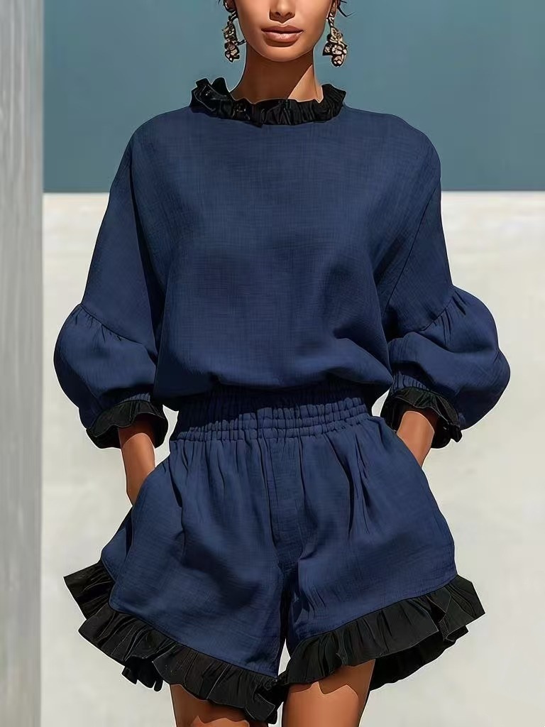 Women's Cotton-Linen Two-Piece Set