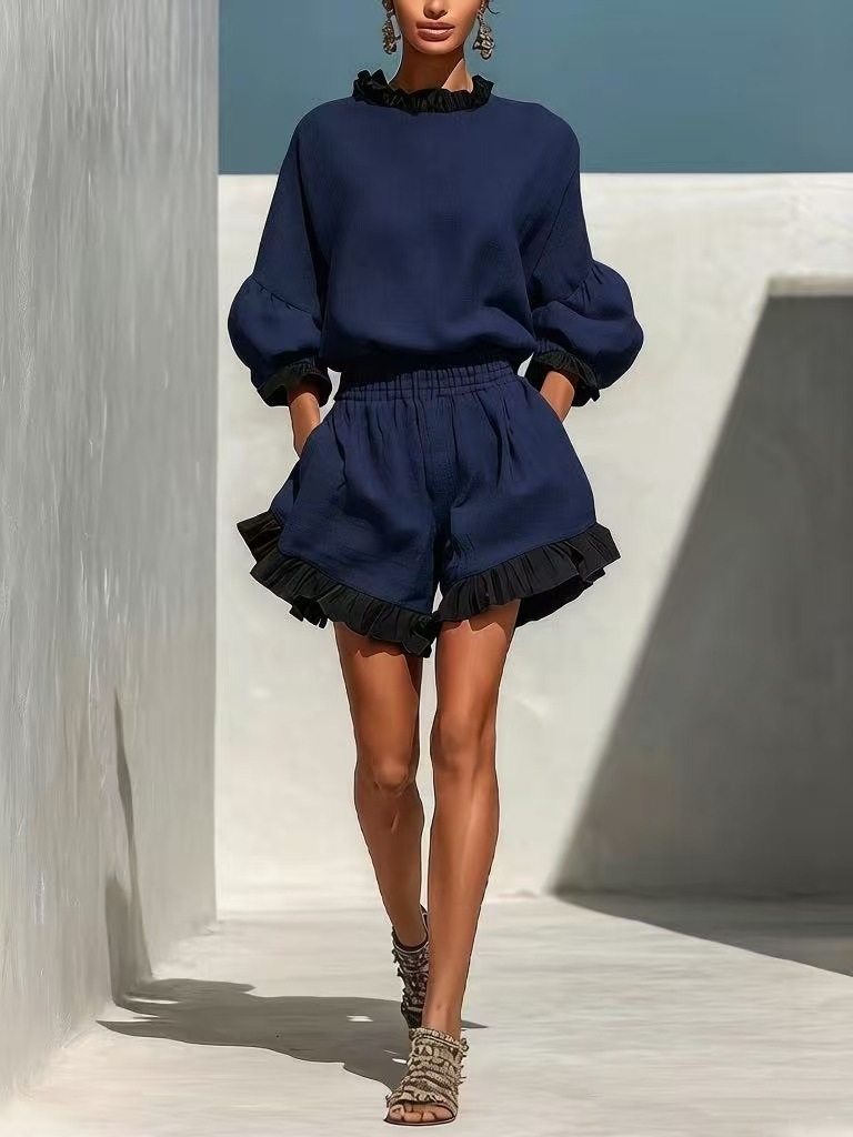 Women's Cotton-Linen Two-Piece Set