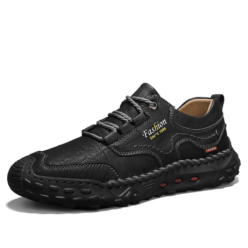 🔥Last day 50% off 🔥Men's handmade genuine leather non-slip and anti-collision corrective loafers