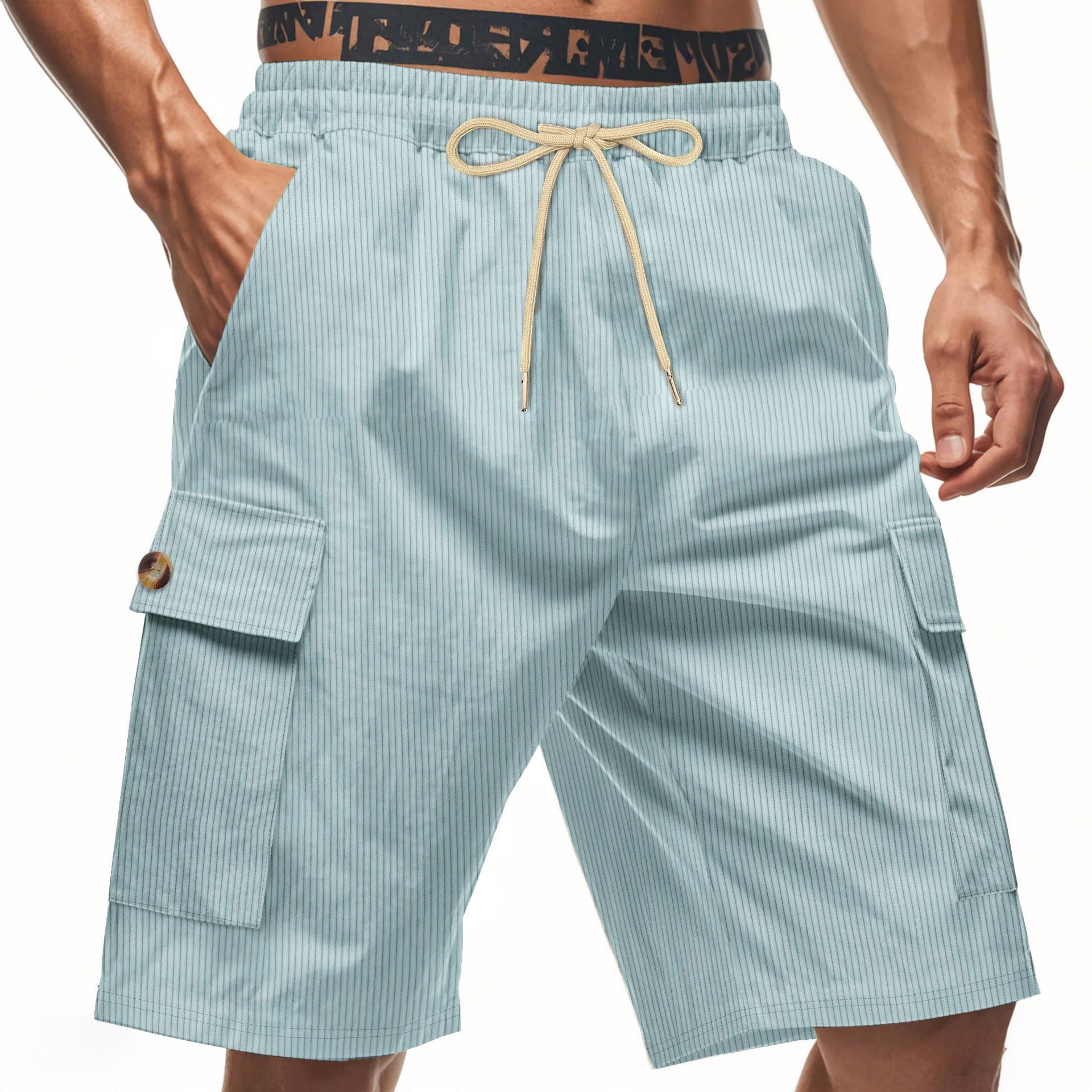 Men's Breathable Linen Loose Work Shorts