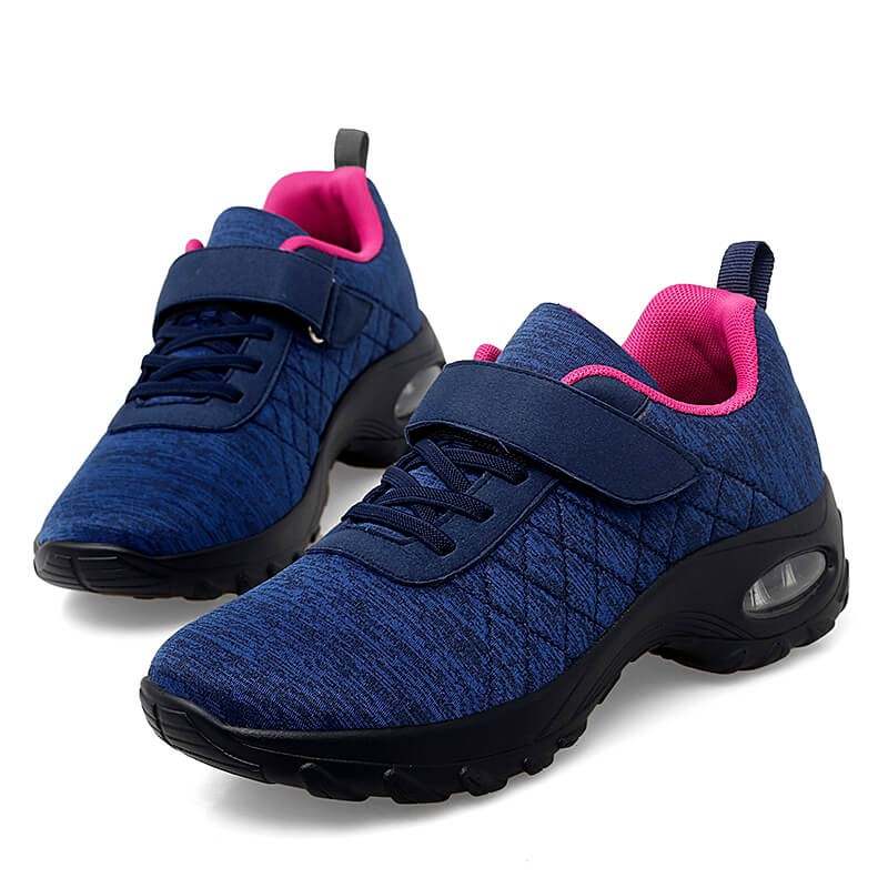 Women Orthopedic Shoes Pain Relief Air Cushion Wide Toebox High Quality Material  Elastic Non-Slip Velcro Sneakers