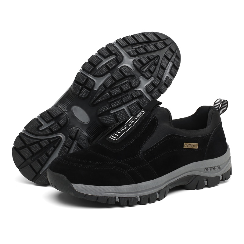 Men's Outdoor Sneakers Casual Breathable Suede Leather Anti-skid Walking Shoe