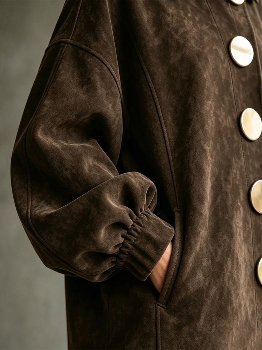 Balloon sleeve and pocket detail