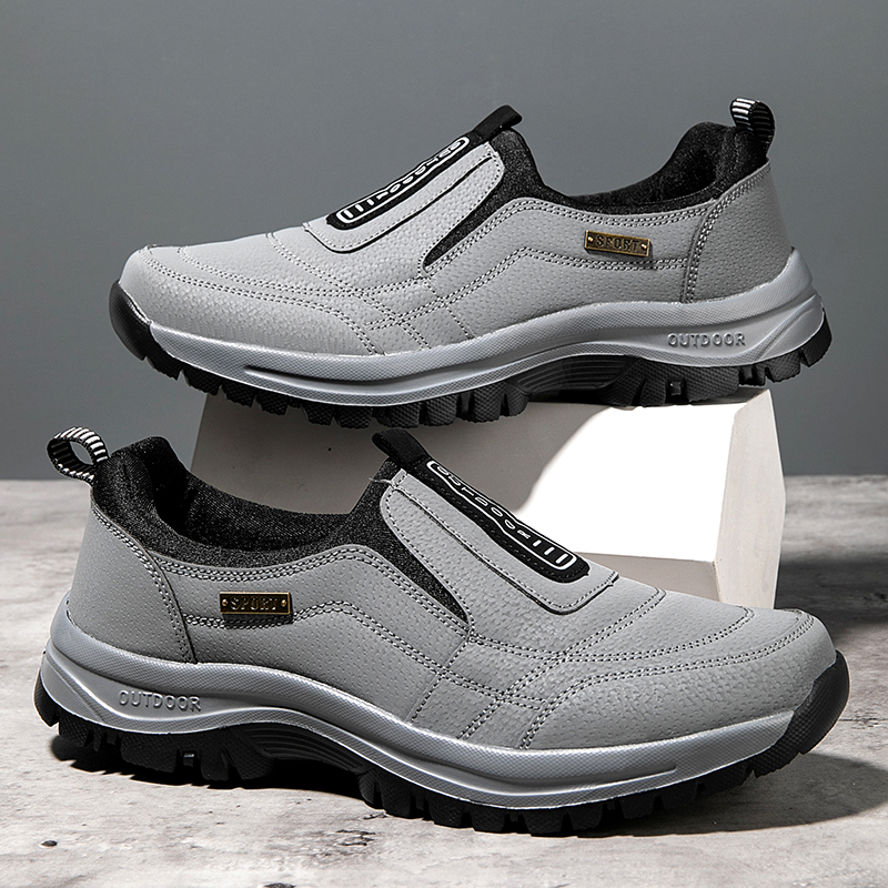 2025 Men's Lightweight Extra Wide Width Orthopedic Hands-Free Foot Pain Relief Slip-on Shoes