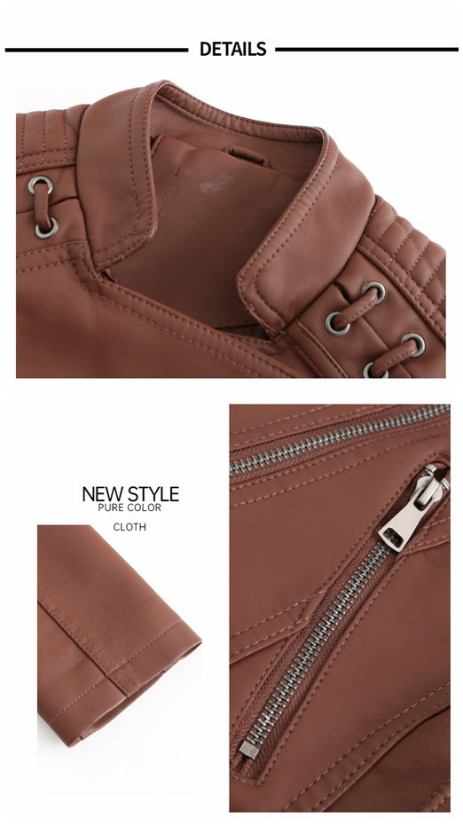 Washed Lambskin Leather Jacket