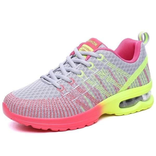 WOMEN SNEAKERS AIR SOLE ATHLETIC RUNNING SHOES LACE-UP BREATHABLE JOGGING SHOES LEISURE OUTDOOR SNEAKERS