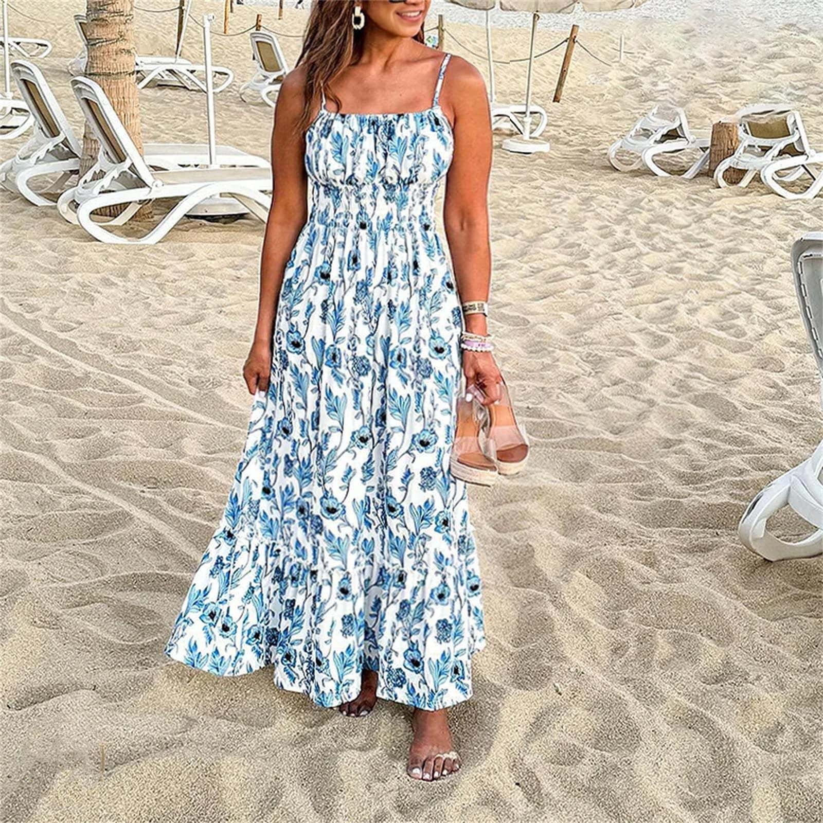 Floral Spaghetti Strap Maxi Dress