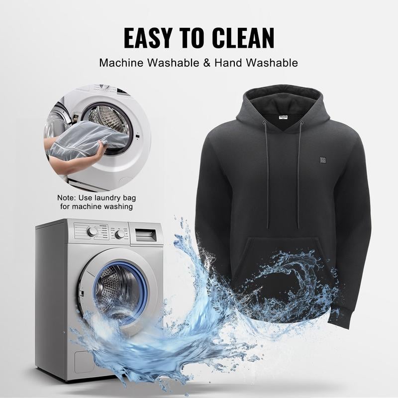 Heated Hoodie Sweatshirt Unisex with Battery