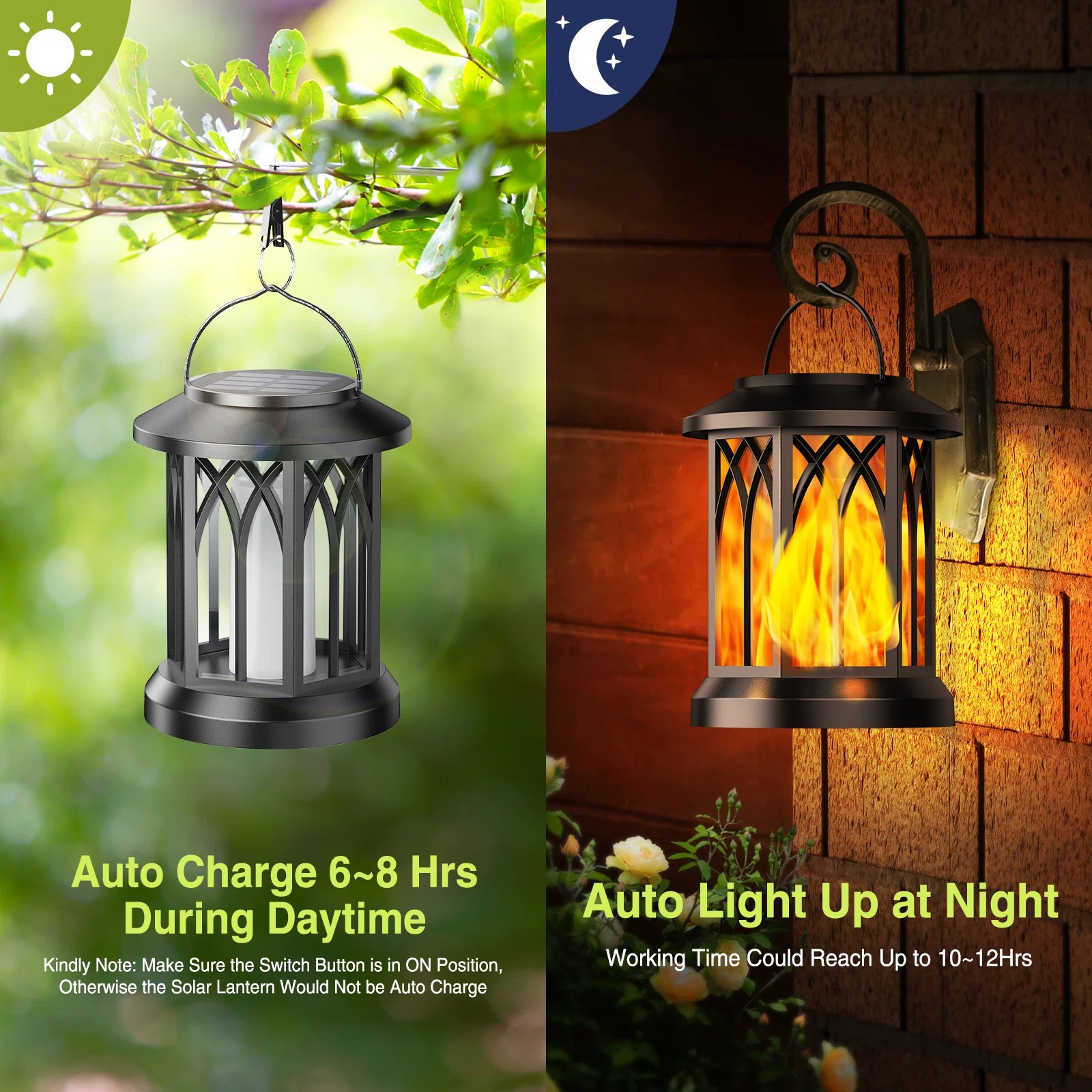 🔥 Solar Garden Lanterns – No Wiring, Auto-On at Dusk! Last Chance Before They're Gone!