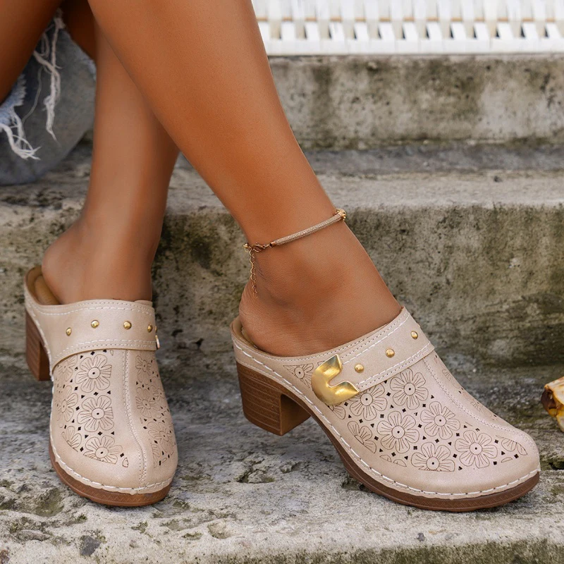 NEW ARRIVAL 70% OFF - Orthopedic Chunky High Heel Sandals - BUY 2 FREE SHIPPING